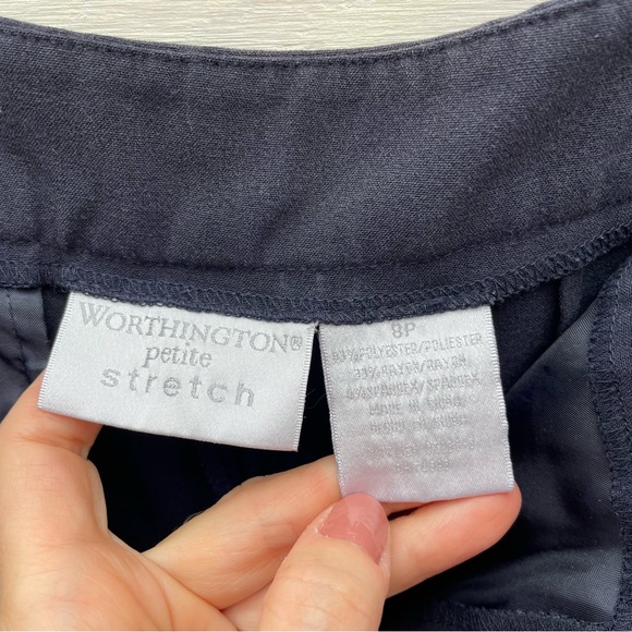 Worthington Navy Dress Slacks - 8P - Picture 5 of 5